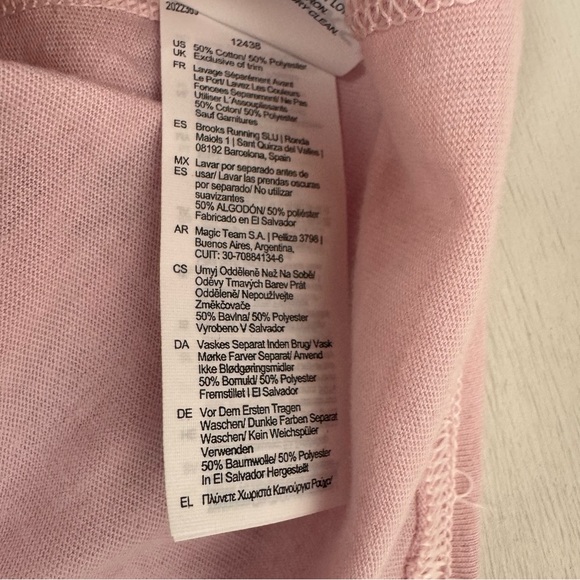 Brooks Tank Top Knit Shirt Tee DSG Distance 2.0 Empower Her Pink Orchid Running - Picture 7 of 8